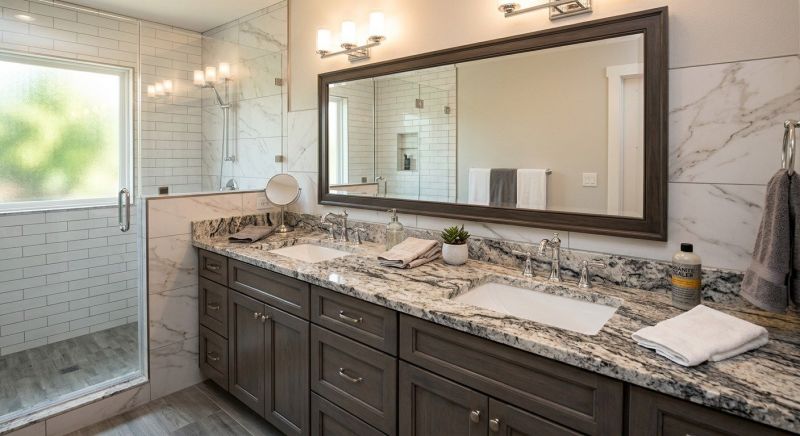 Granite Shower Installation in Burke County, NC