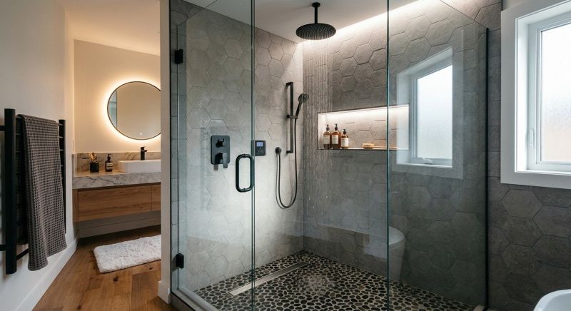 Granite Shower Installation in Burke County, NC